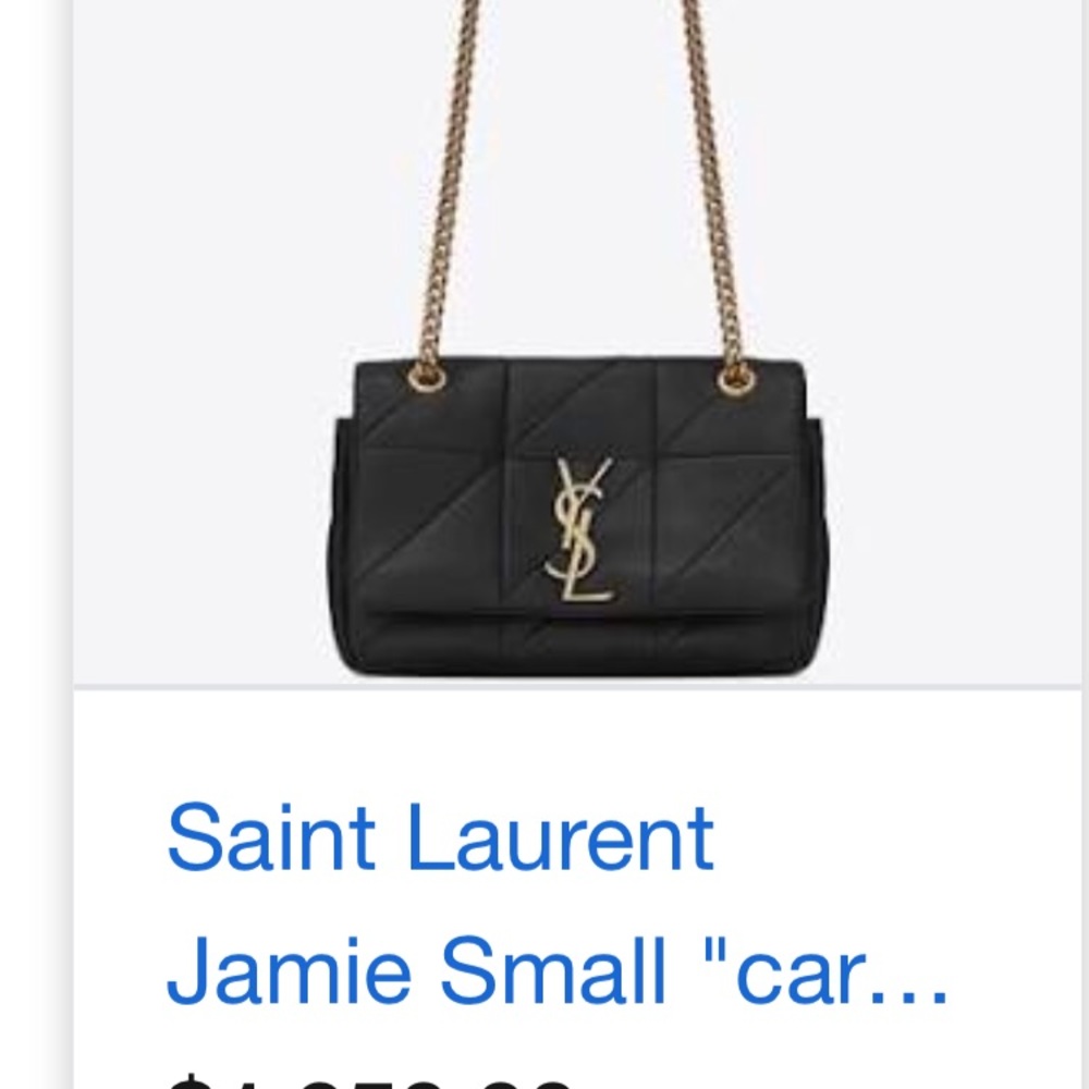 YSL “Jamie” bag. Still in stores.